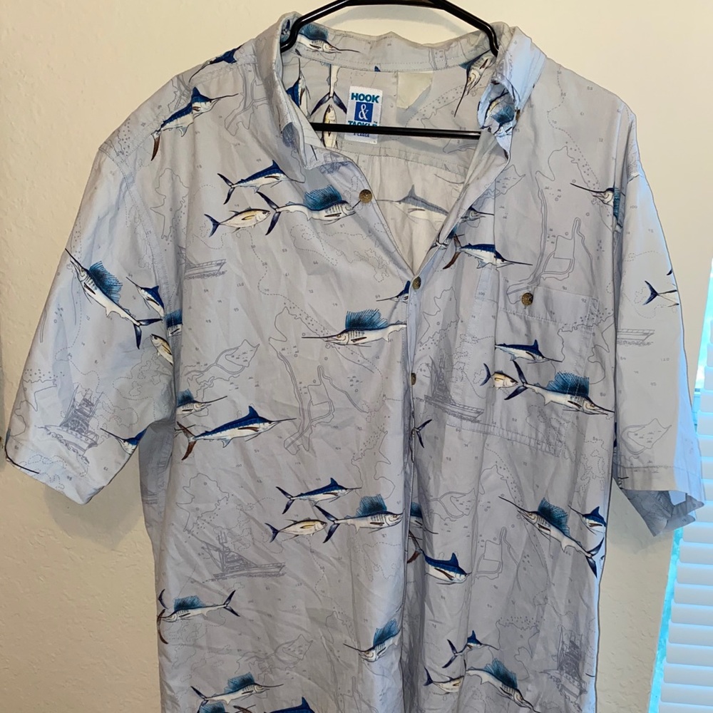 Hook & tackle mens button down